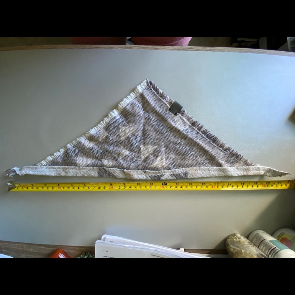 Cozy Grey Dog Bandana